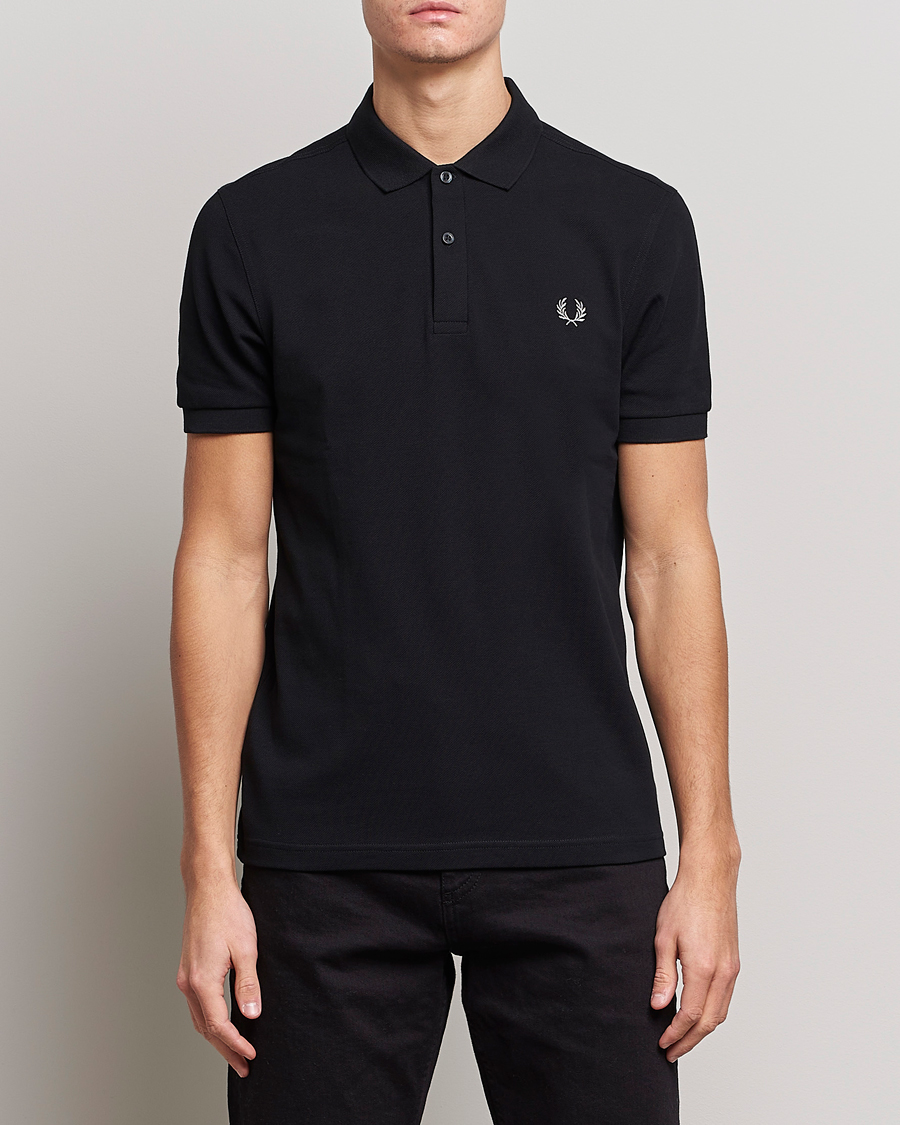Men | Clothing | Fred Perry | Plain Polo Black