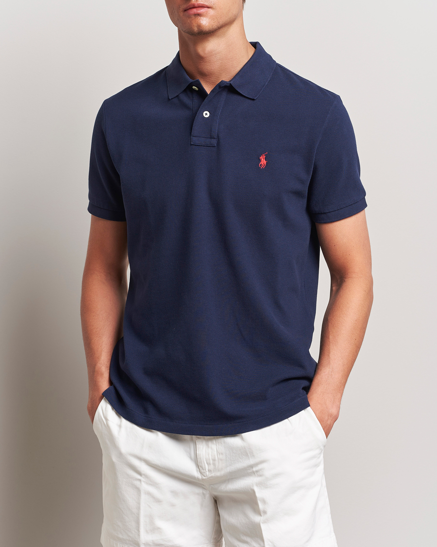 Men | Only Polo | Polo Ralph Lauren | Custom Slim Fit Polo Newport Navy