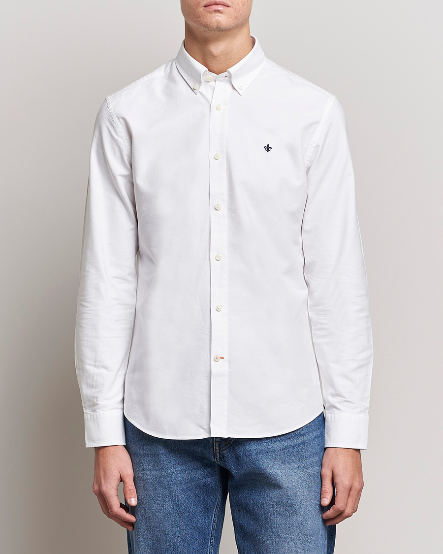 Men | Morris | Morris | Oxford Button Down Cotton Shirt White