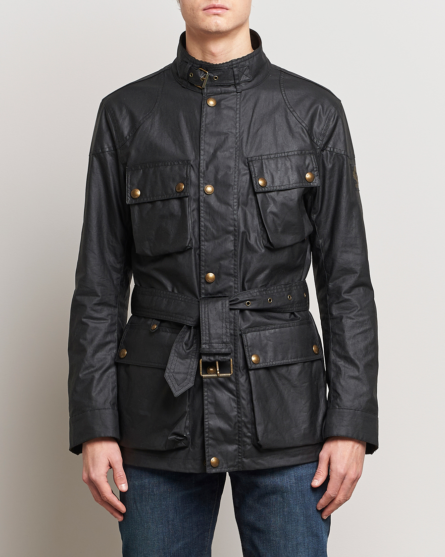 Men | Clothing | Belstaff | Trialmaster Waxed Jacket Black