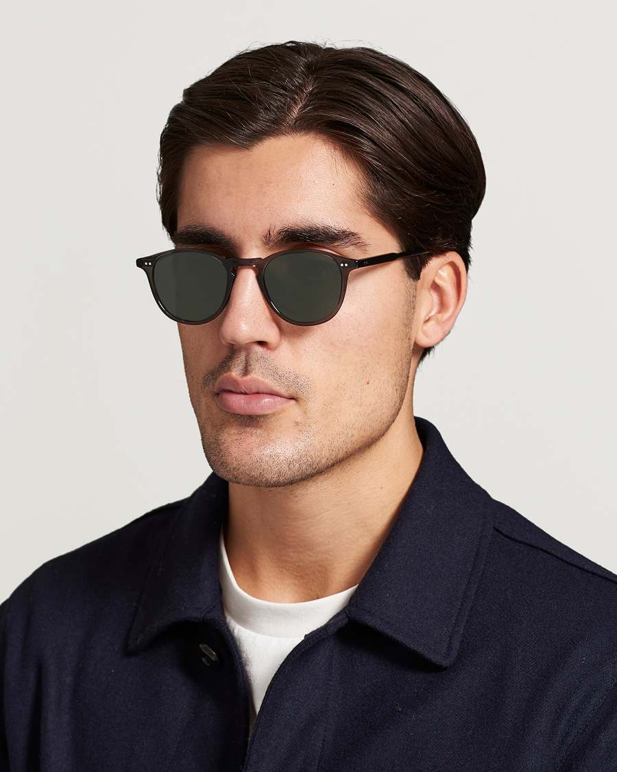 Men | Sunglasses | Garrett Leight | Hampton 46 Sunglasses Black Glass