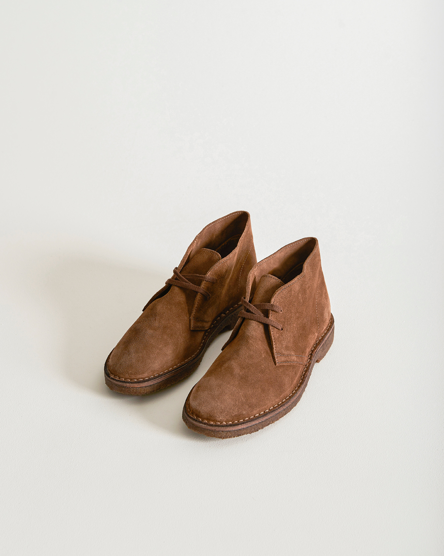 Men | Chukka Boots | Drake\'s | Clifford Suede Desert Boots Light Brown
