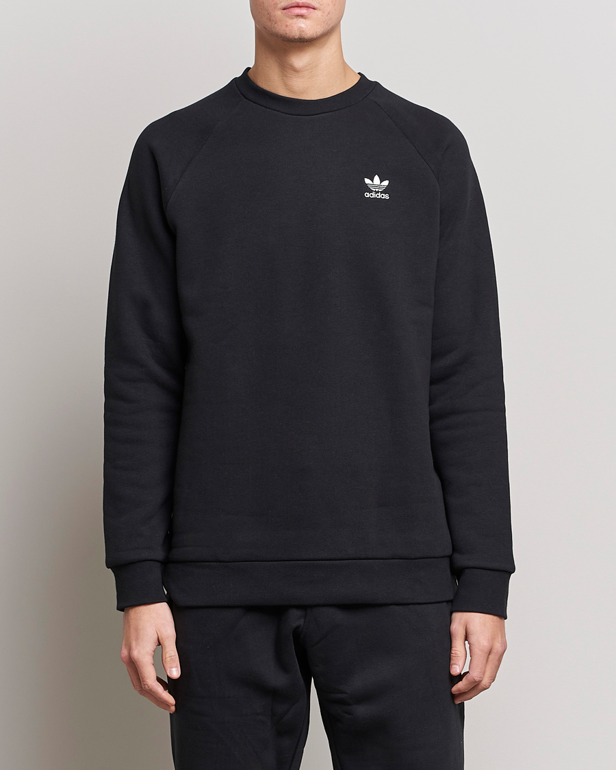 Men | Clothing | adidas Originals | Essential Trefoil Sweatshirt Black
