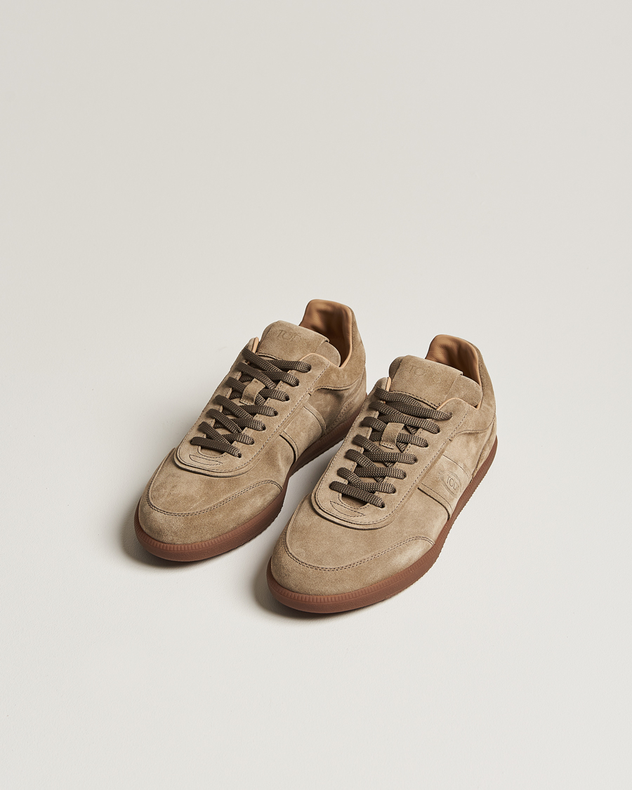 Men | Shoes | Tod\'s | Cassetta Leggera Sneaker Beige Suede