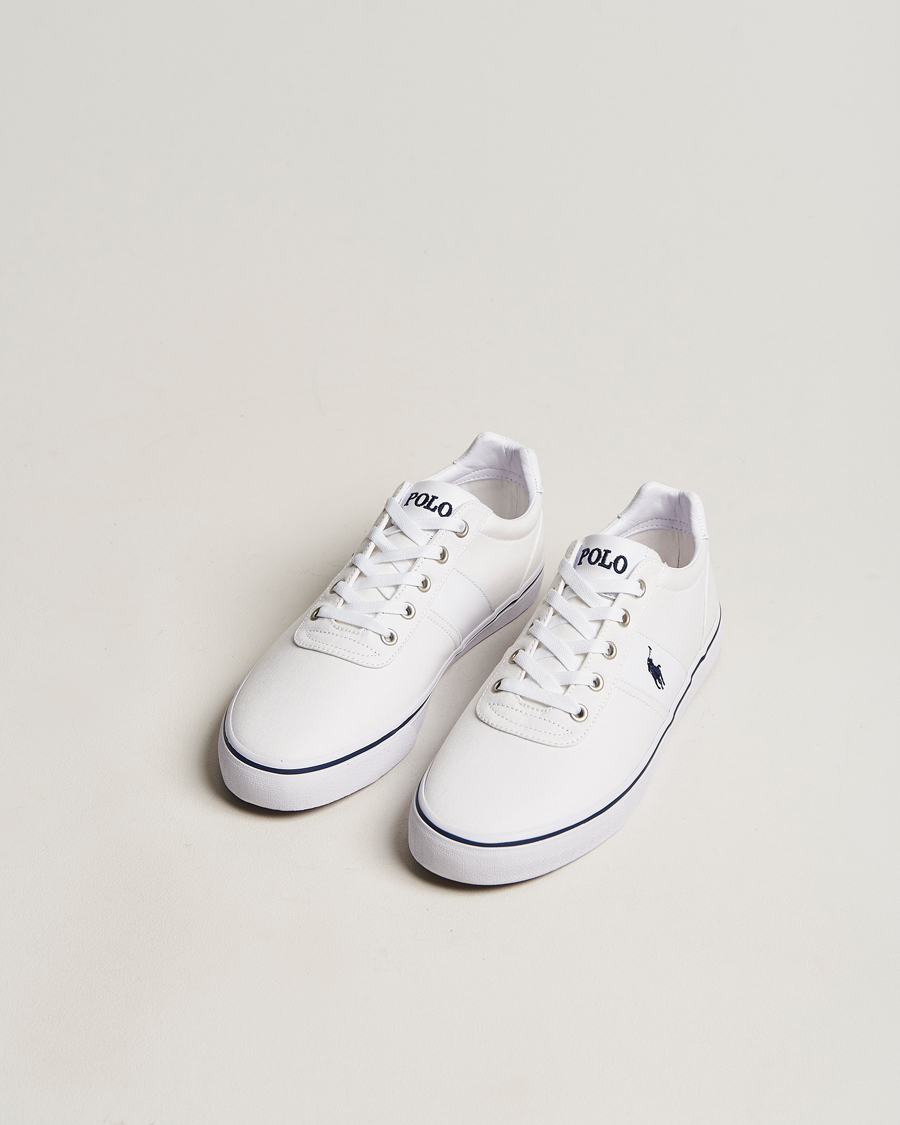Men | Shoes | Polo Ralph Lauren | Hanford Canvas Sneaker White/Navy
