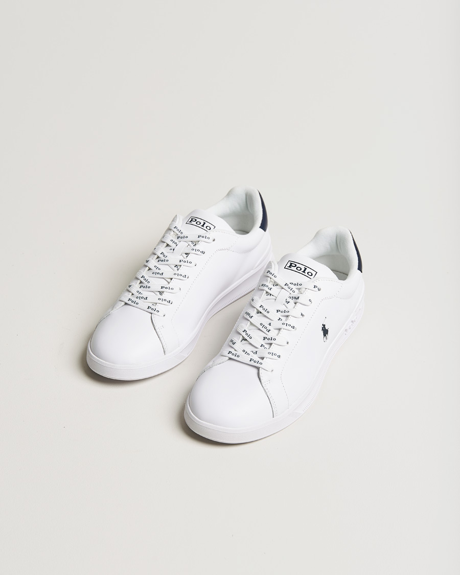 Men | Shoes | Polo Ralph Lauren | Heritage Court Sneaker White/Newport Navy
