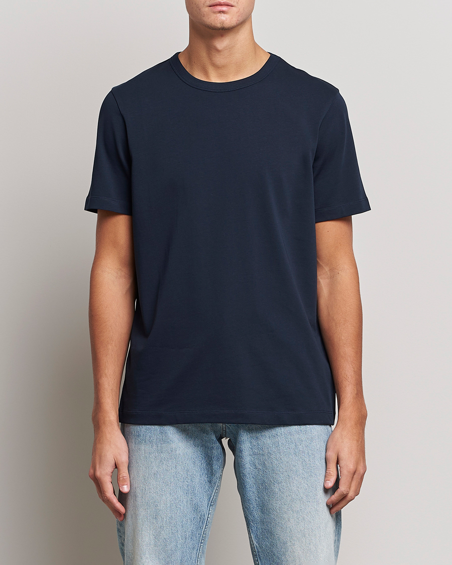 Men | Short Sleeve T-shirts | A Day\'s March | Heavy Tee Navy