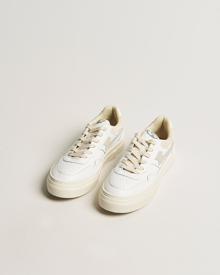 Men | What's new | Stepney Workers Club | Pearl S-Strike Leather Sneaker White/Putty