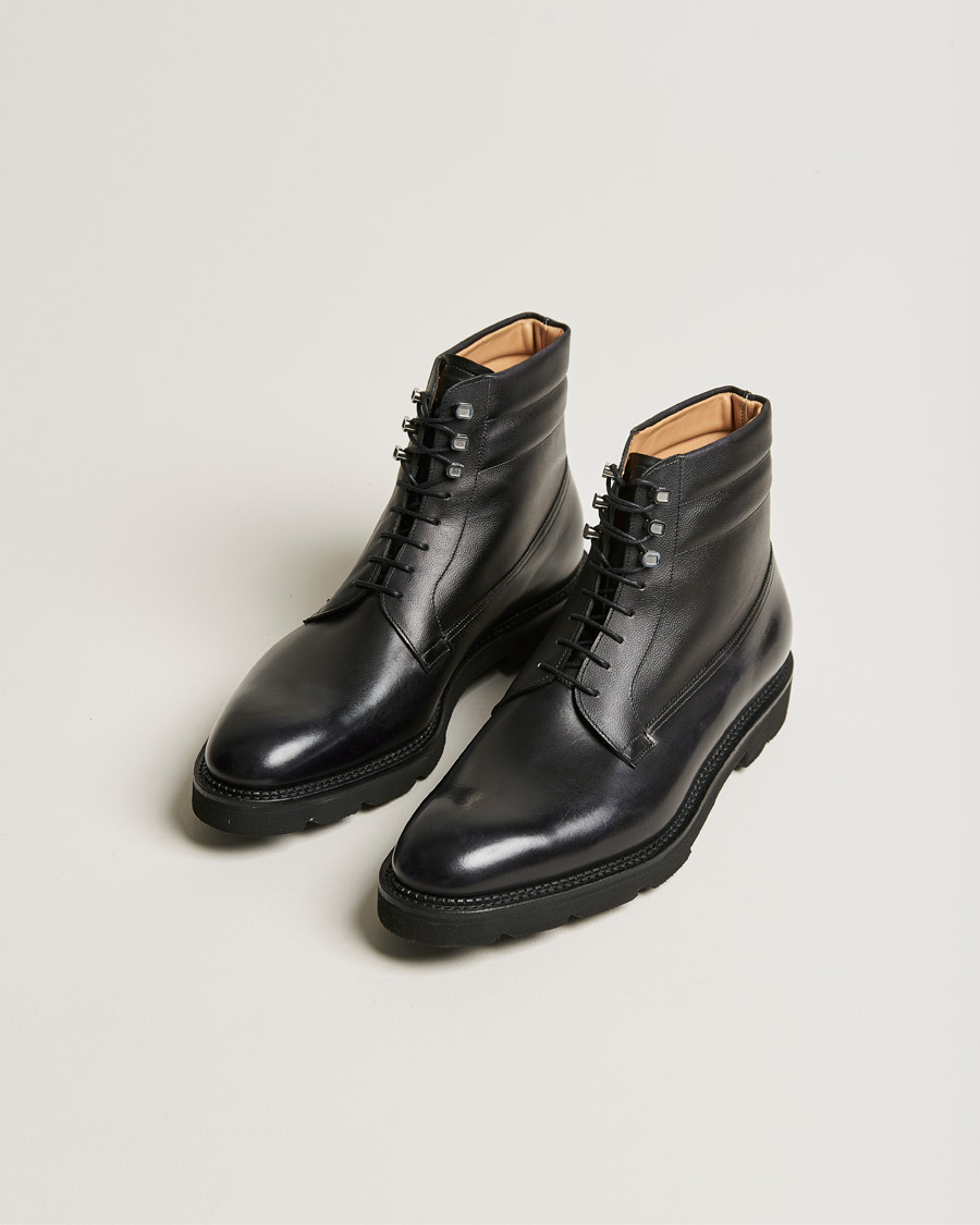 Men | Black boots | John Lobb | Adler Leather Boot Black Calf