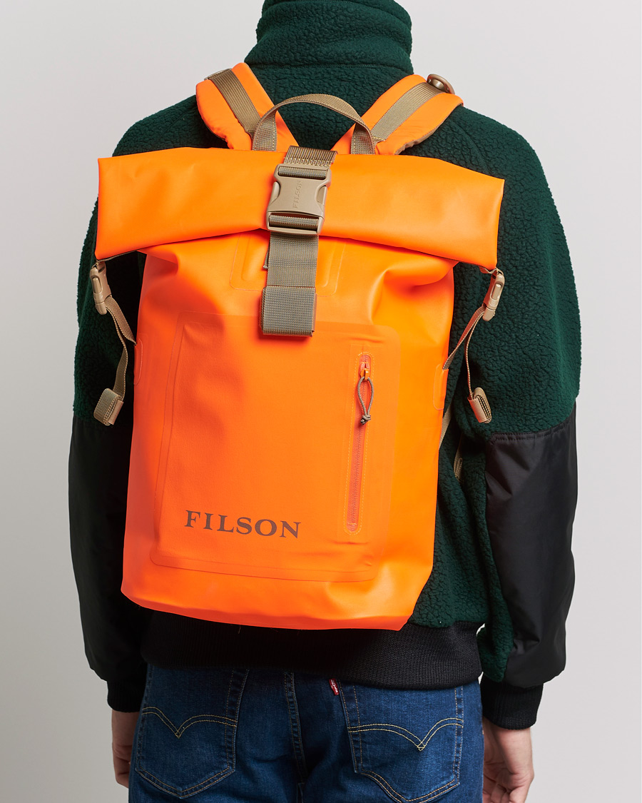 Men | Accessories | Filson | Dry Backpack Flame