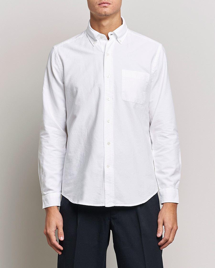 Men | Oxford Shirts | A Day\'s March | Moorgate Dyed Oxford Shirt White