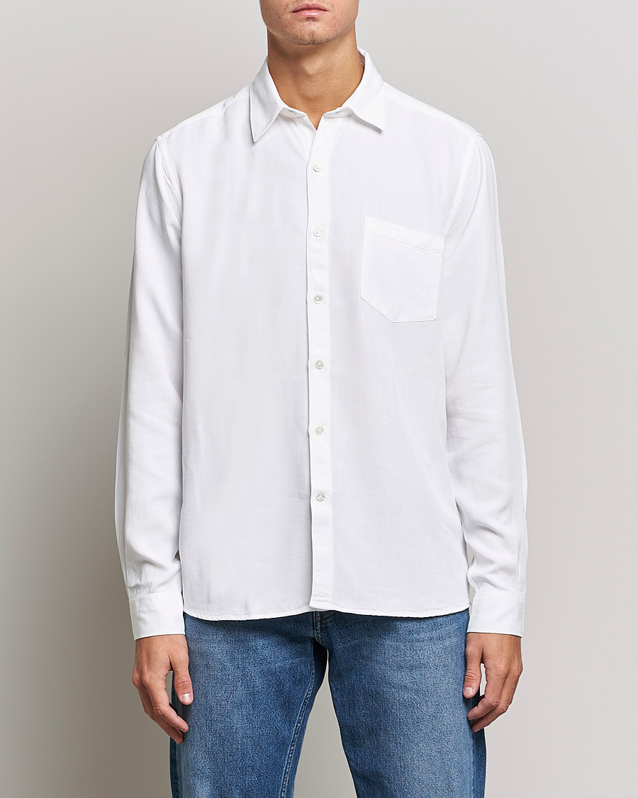 Men | Casual Shirts | A Day\'s March | Daintree Tencel Shirt White