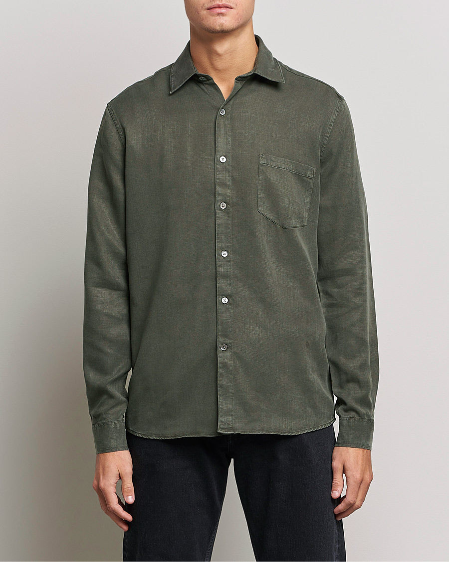 Men | Departments | A Day's March | Daintree Tencel Shirt Olive