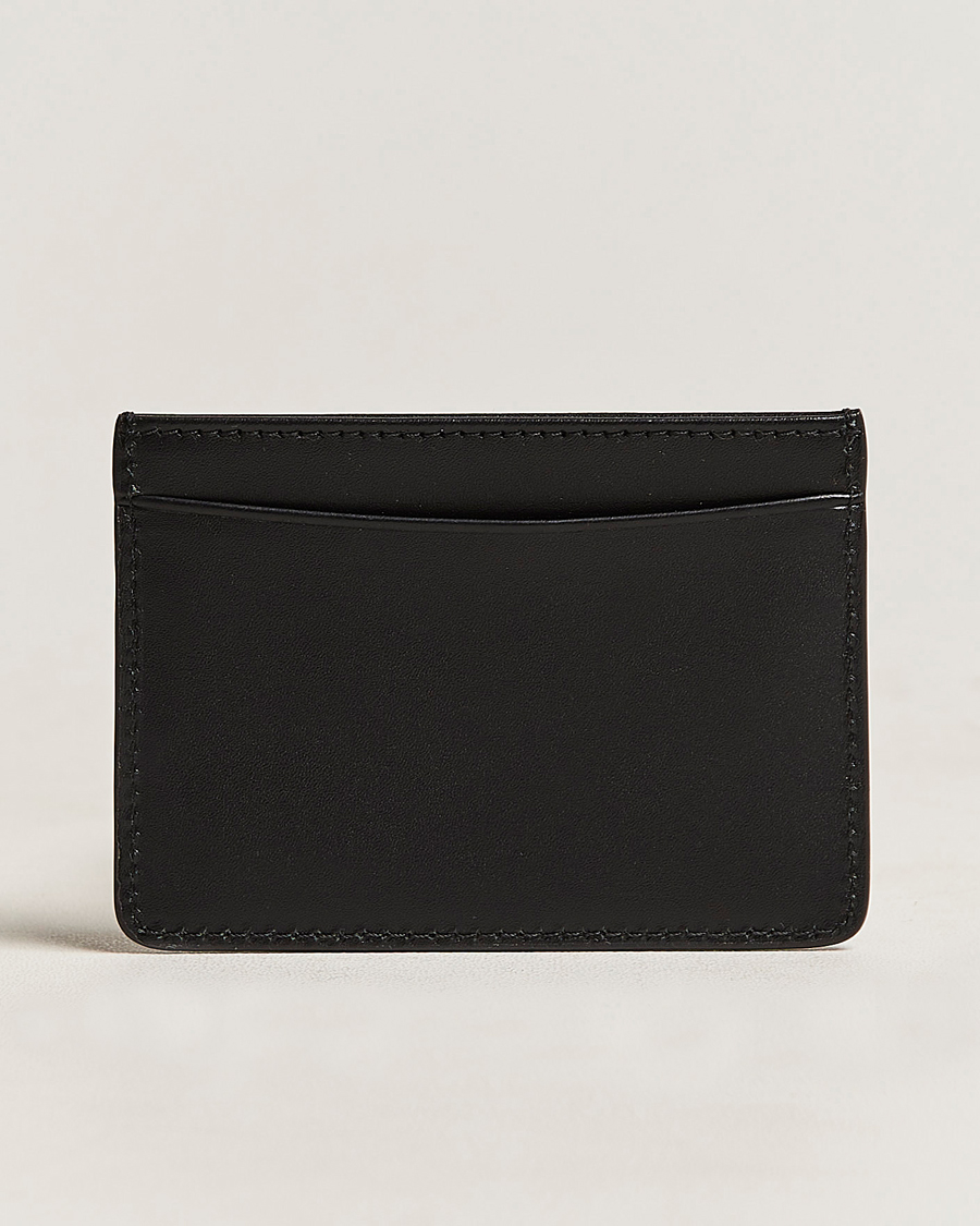Men | Cardholders | A.P.C. | Calf Leather Card Holder Black