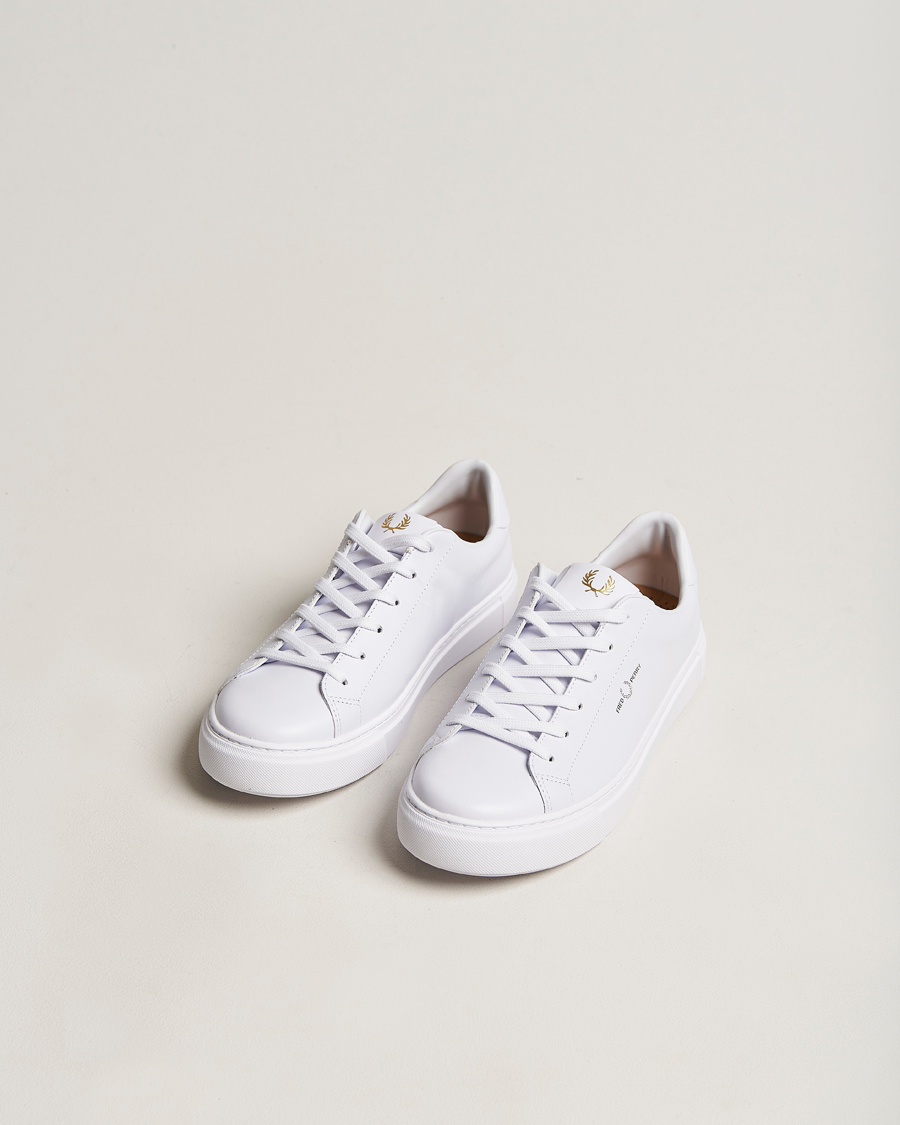 Men | Best of British | Fred Perry | B71 Leather Sneaker White