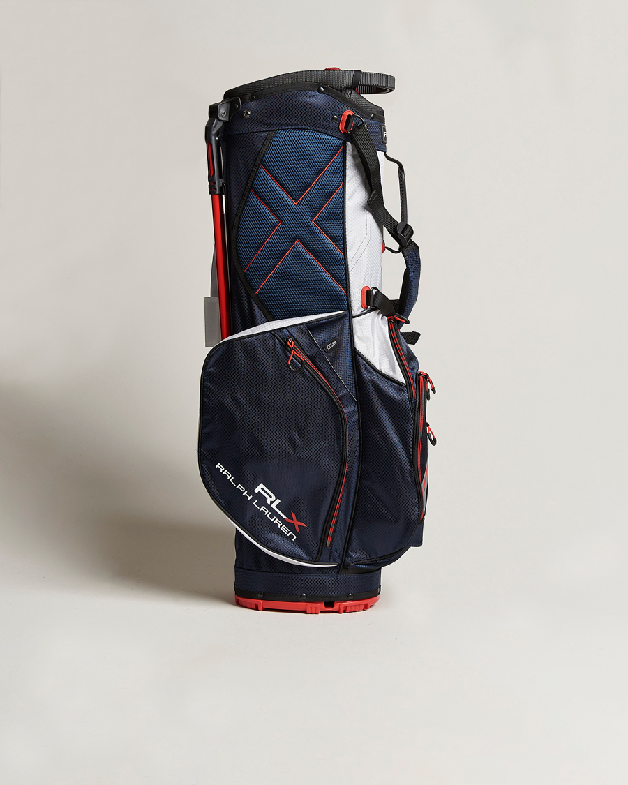 Men | Accessories | RLX Ralph Lauren | Stand Golf Bag White/Navy
