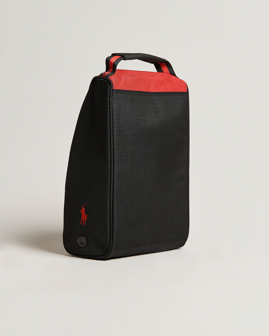 Men | Accessories | RLX Ralph Lauren | Golf Shoe Bag Black/Red