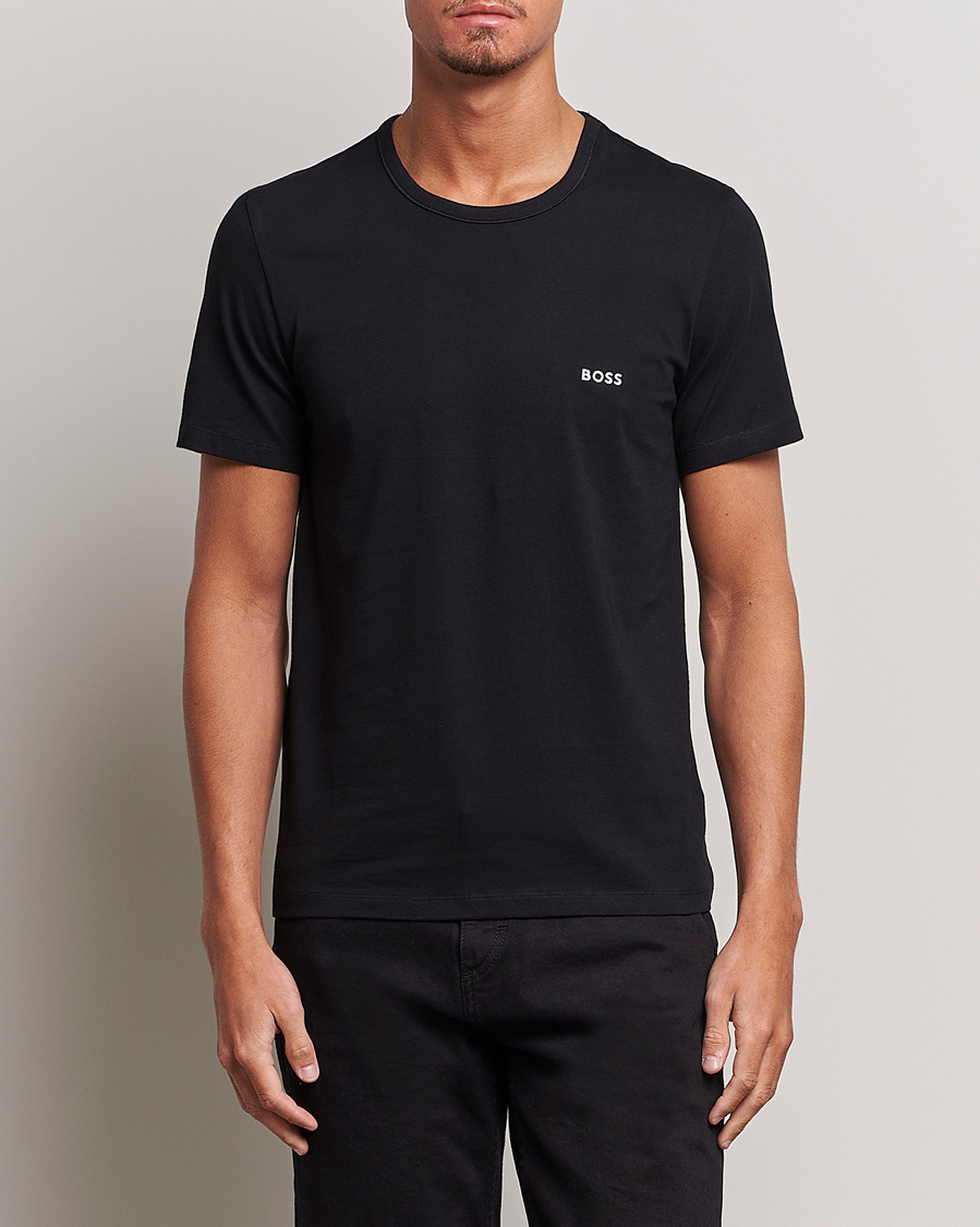 Men | Clothing | BOSS BLACK | 3-Pack Crew Neck T-Shirt Navy/Blue/Black