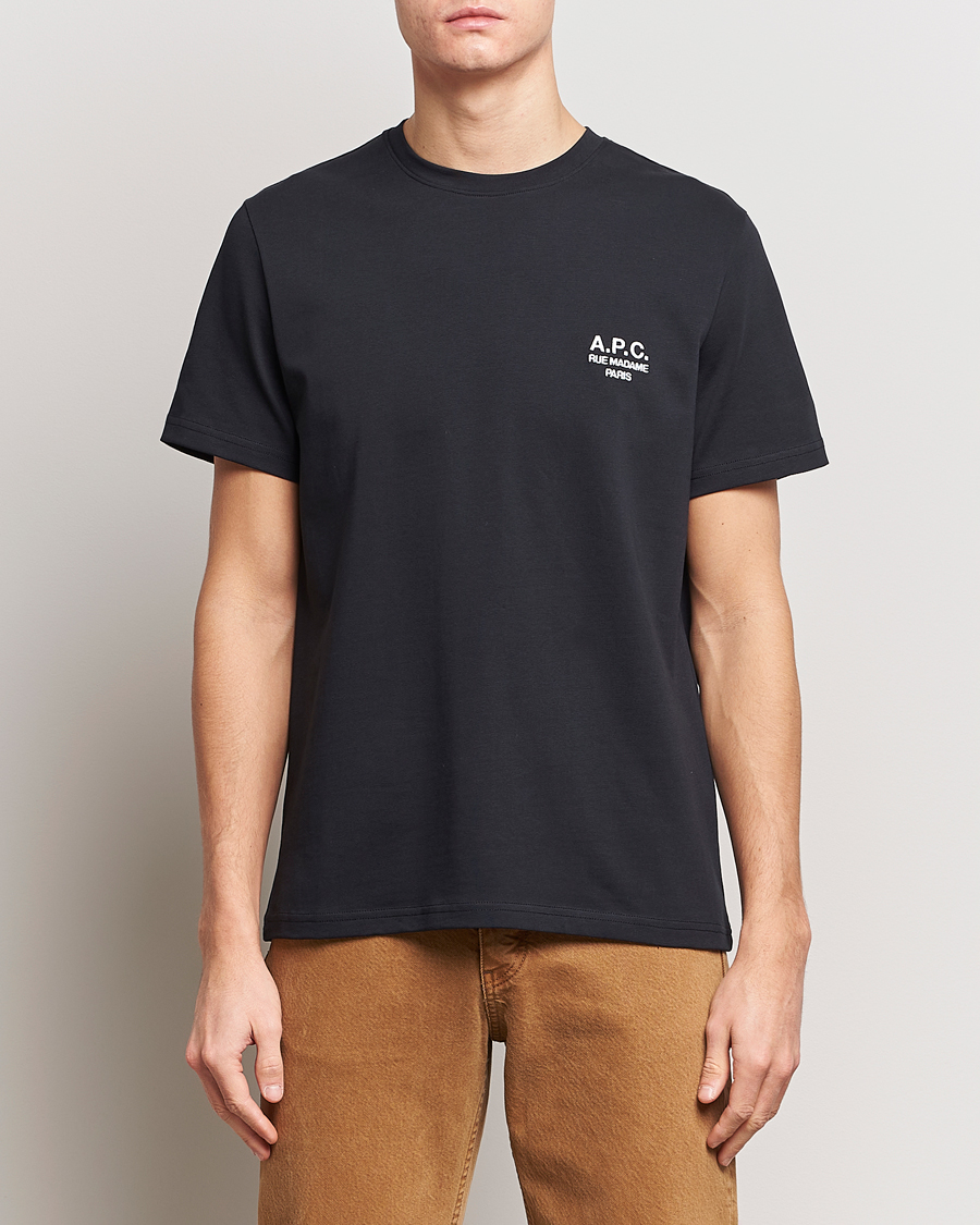 Men | Short Sleeve T-shirts | A.P.C. | Raymond T-Shirt Black