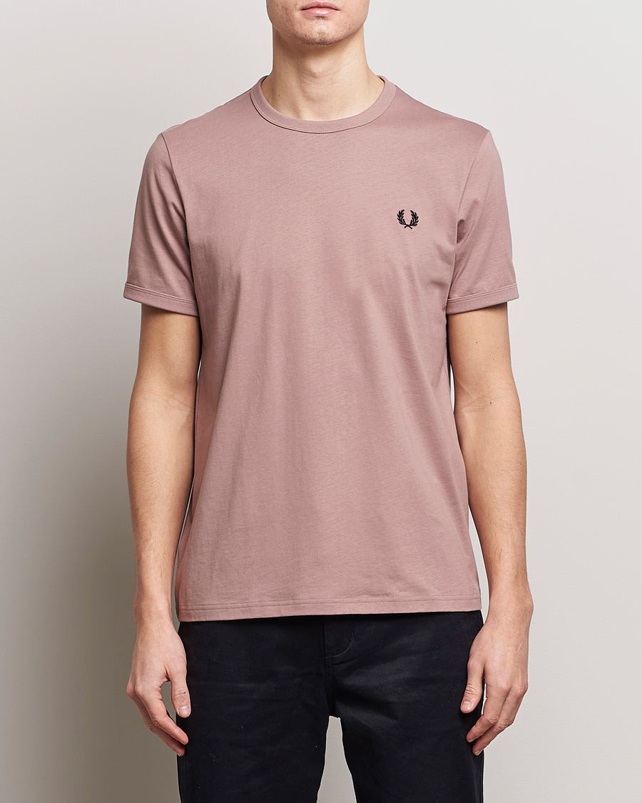 Men | Clothing | Fred Perry | Ringer T-Shirt Dusty Pink