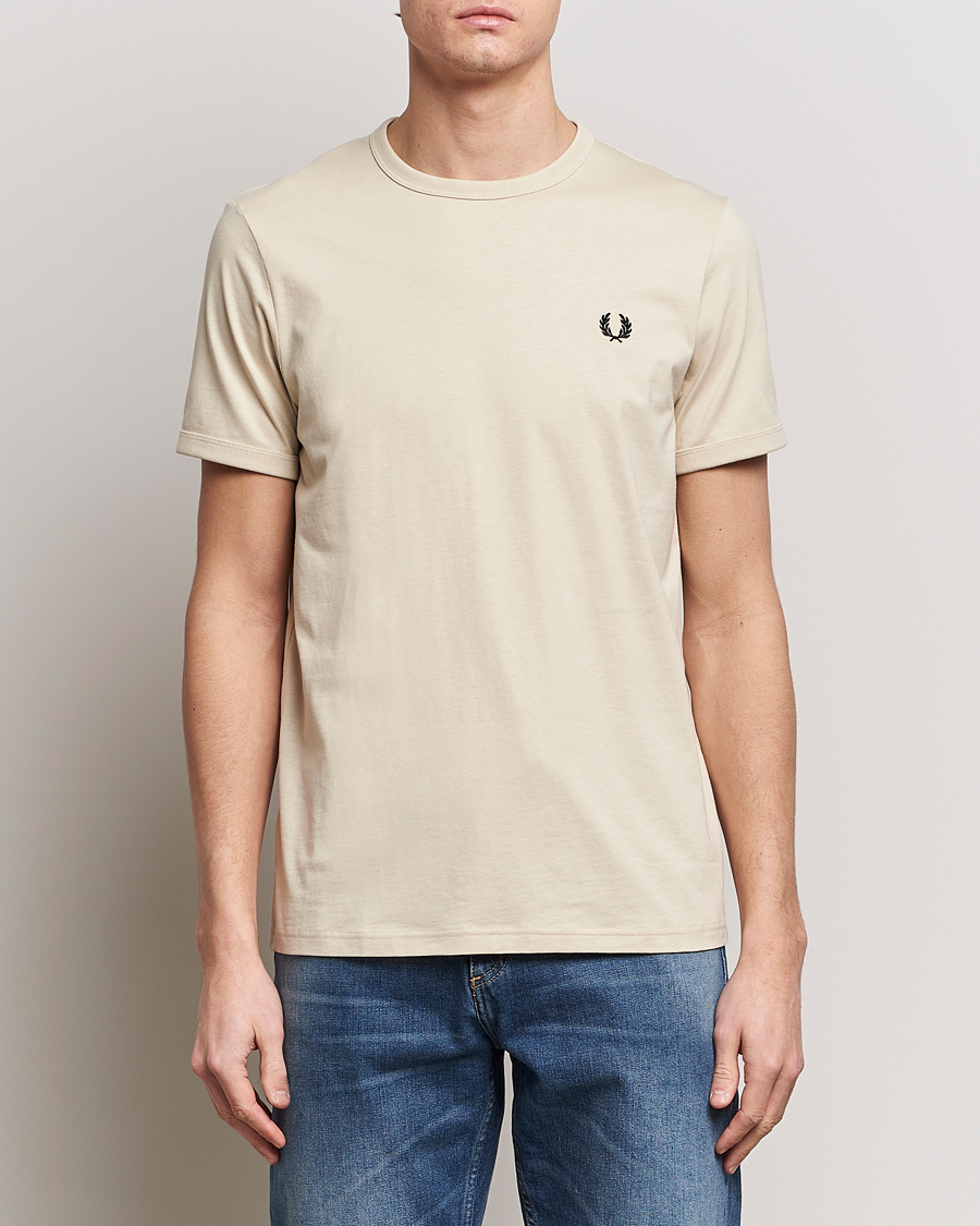 Men | Clothing | Fred Perry | Ringer T-Shirt Oatmeal
