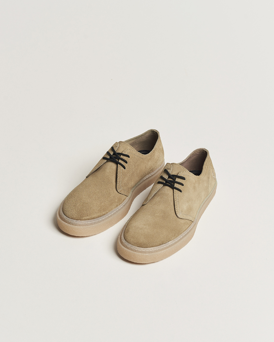 Men | Shoes | Fred Perry | Linden Suede Shoe Warm Grey