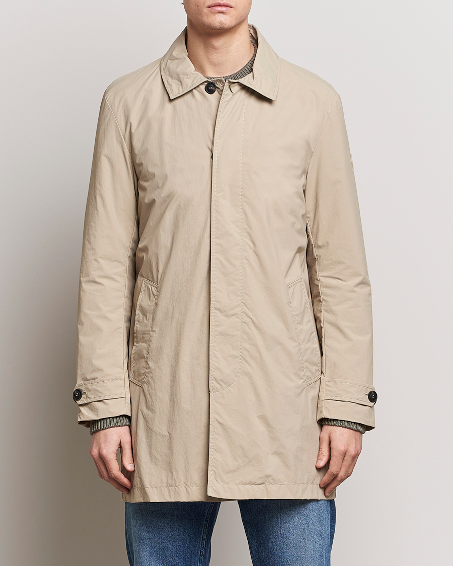 Men | Clothing | Save The Duck | Rhys Water Repellent Nylon Coat Stone Beige