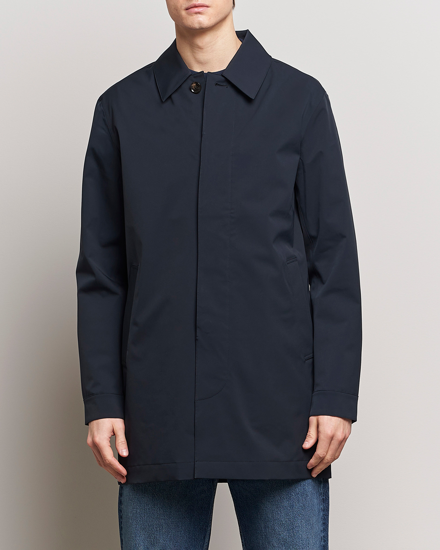 Men | Formal Wear | NN07 | Kim Waterproof Car Coat Navy Blue