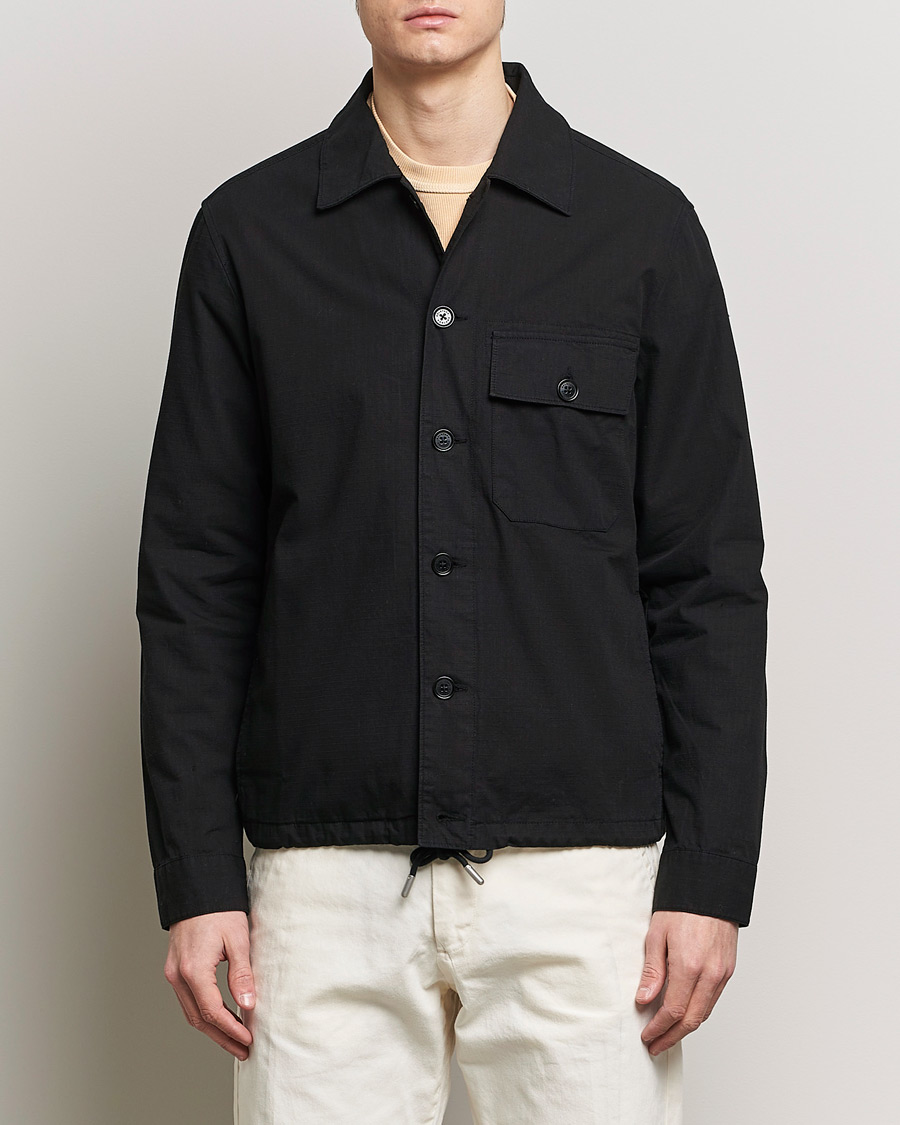 Men | Coats & Jackets | Belstaff | Guley Ripstop Overshirt Black