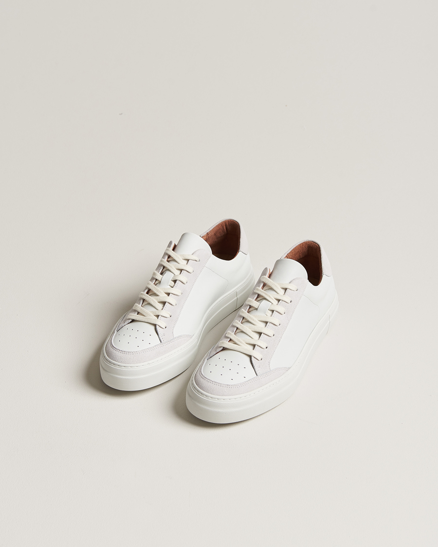 Men | Shoes | J.Lindeberg | Art Signature Leather Sneaker White