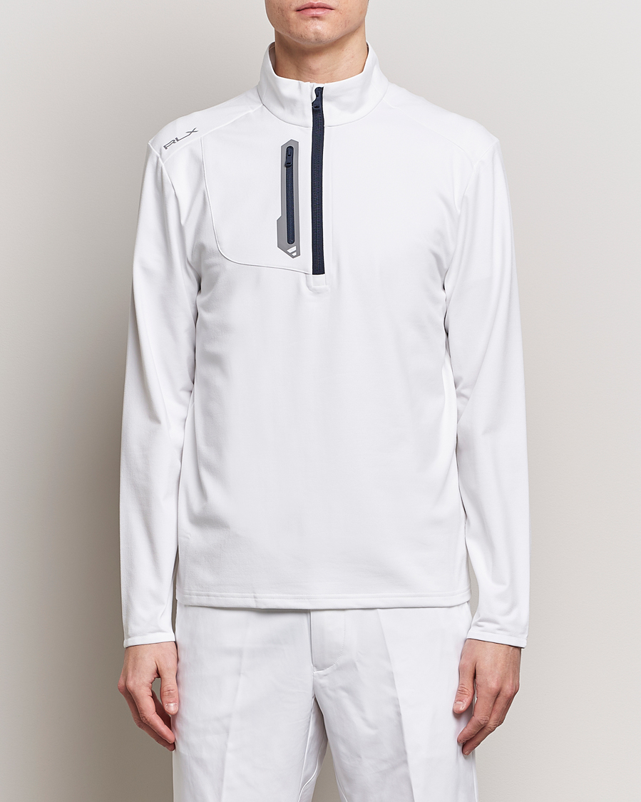 Men | Clothing | RLX Ralph Lauren | Luxury Jersey Half Zip Ceramic White
