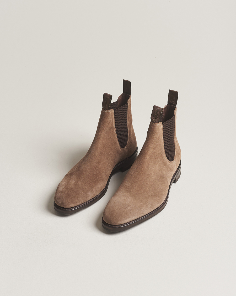 Men | Boots | Loake 1880 | Emsworth Chelsea Boot Flint Suede