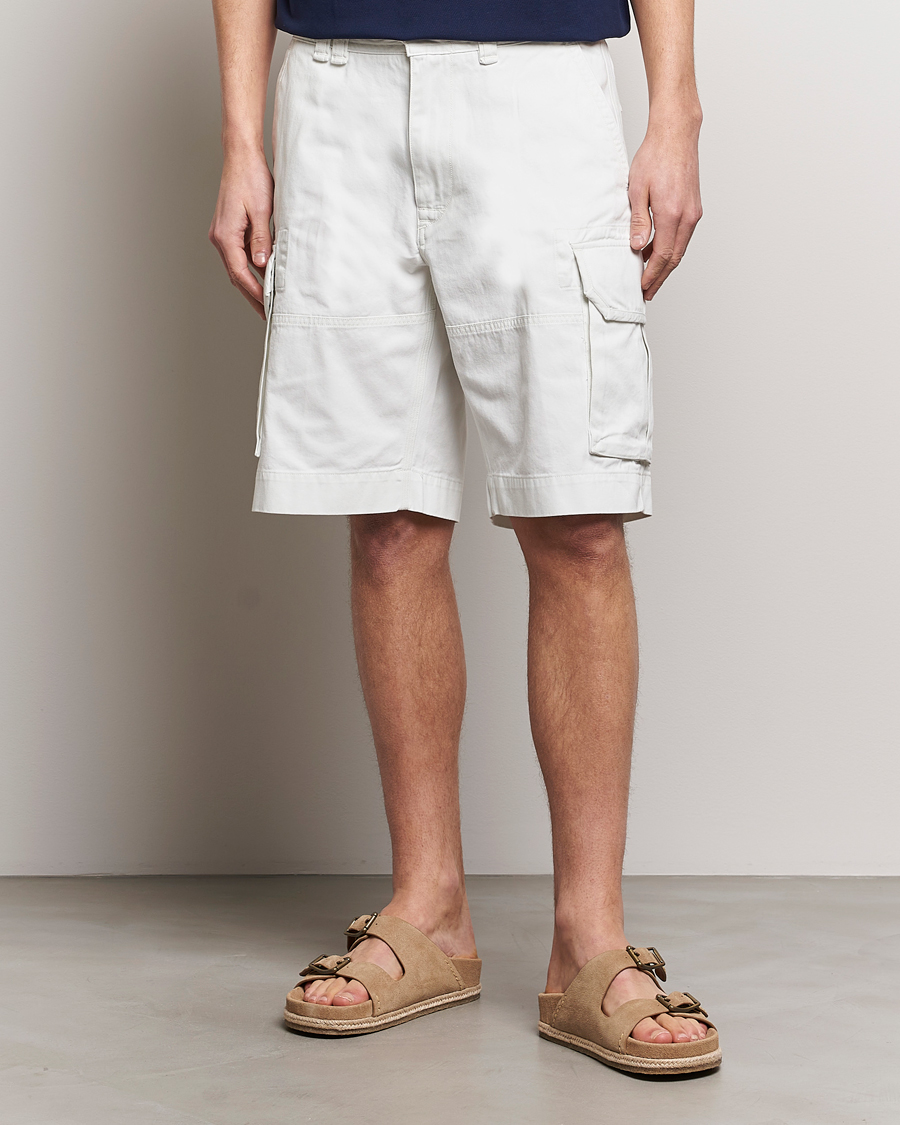 Men | Shorts | Polo Ralph Lauren | Slub Twill Cargo Shorts Deckwash White