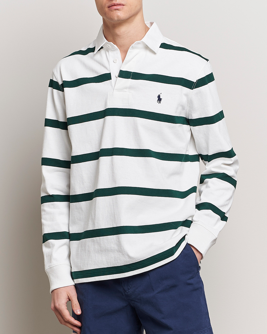 Men | Clothing | Polo Ralph Lauren | Wimbledon Rugby Sweater White/Moss Agate