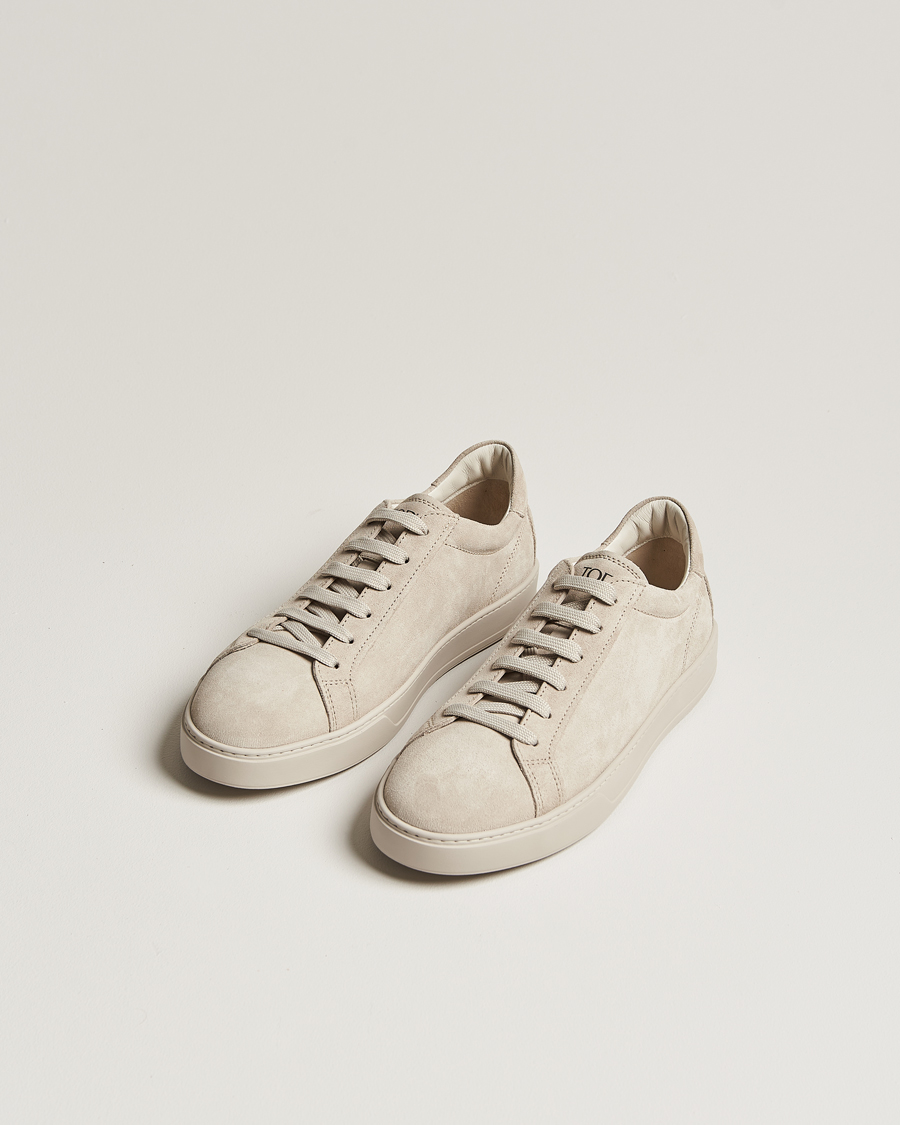 Men | Shoes | Tod\'s | Cassetta Lacciata Sneaker Light Grey Suede