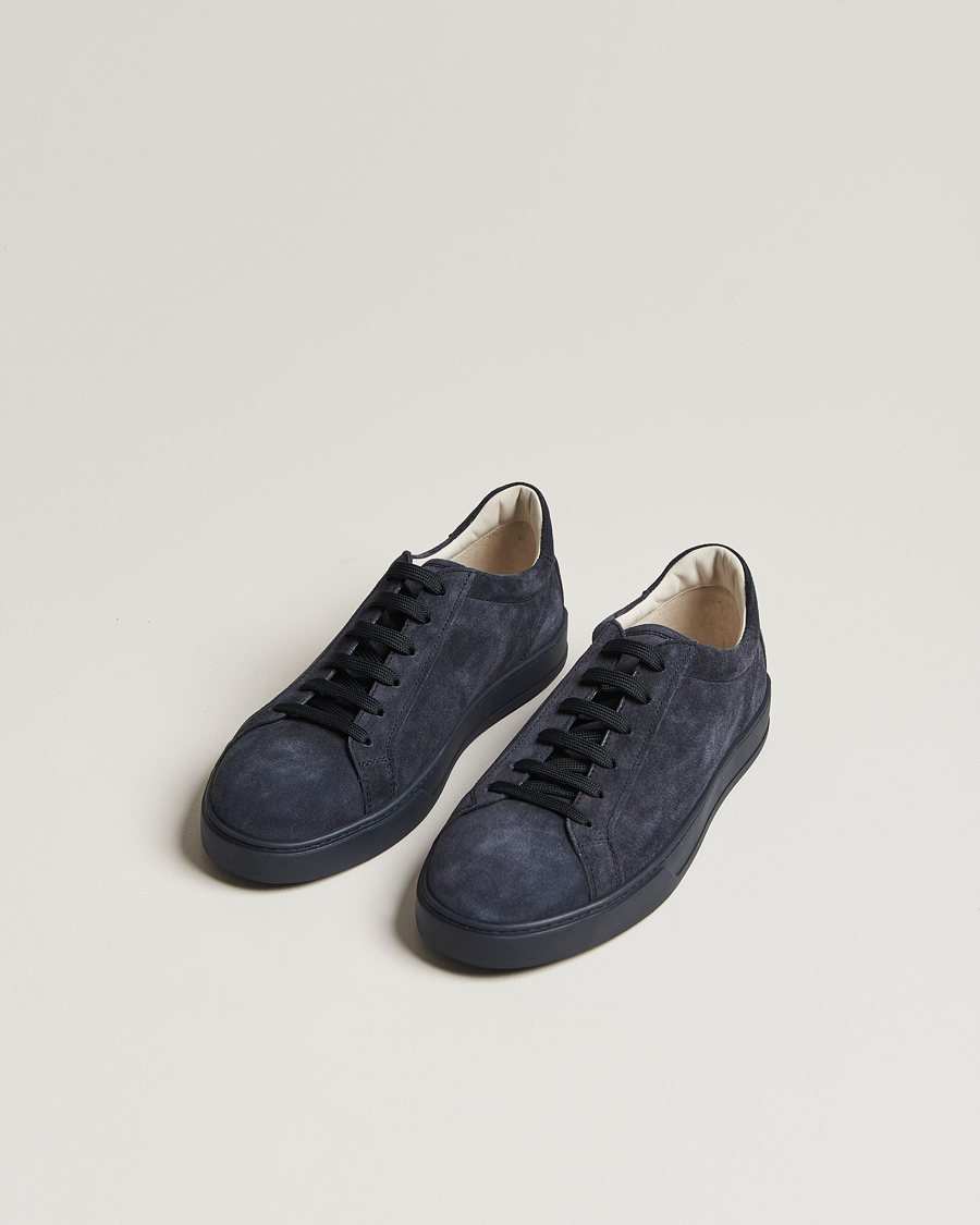 Men | Shoes | Tod\'s | Cassetta Lacciata Sneaker Navy Suede