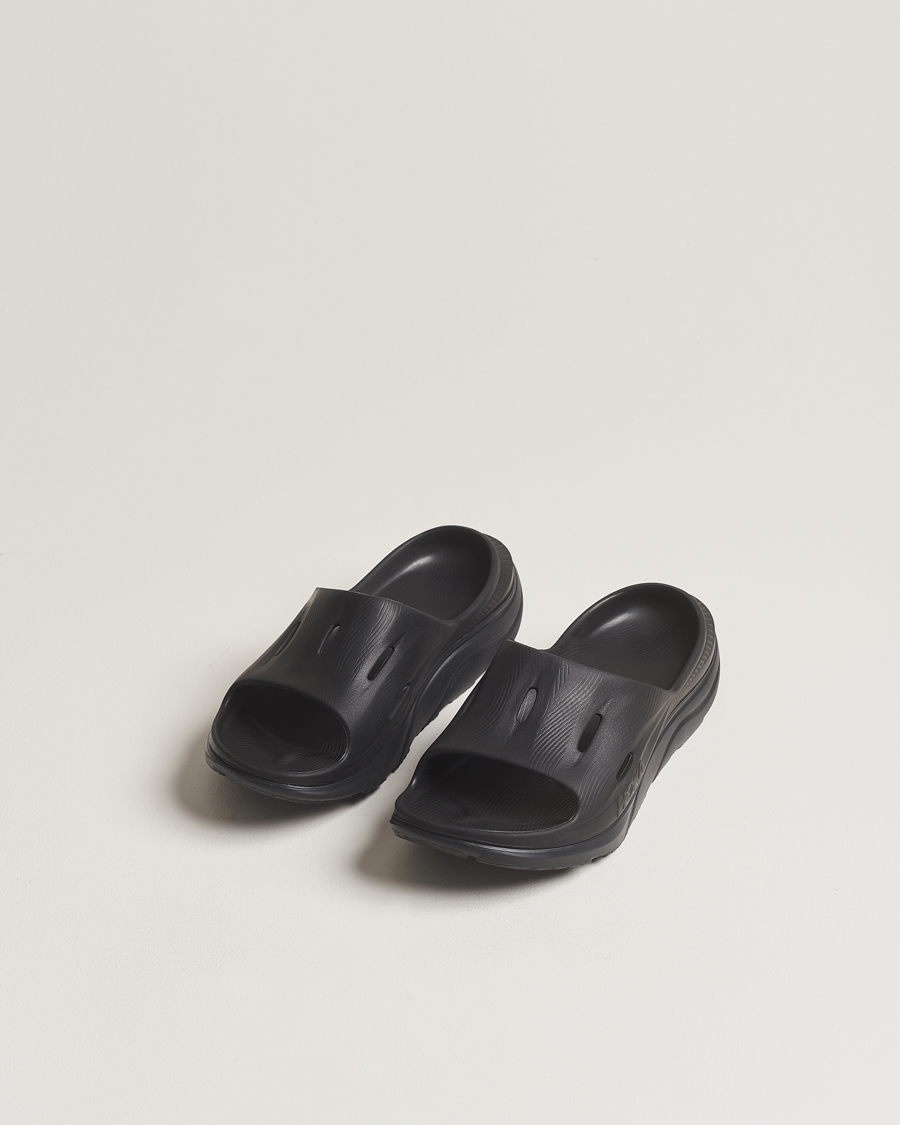 Men | Shoes | Hoka One One | Hoka Ora Recovery Slide 3 Black