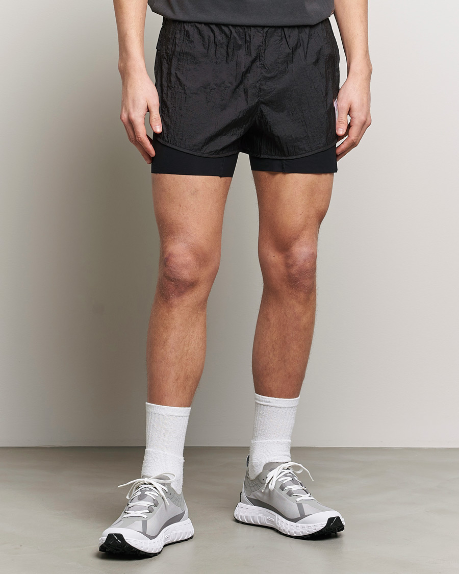 Men |  | Satisfy | Rippy 3 Inch Trail Shorts Black