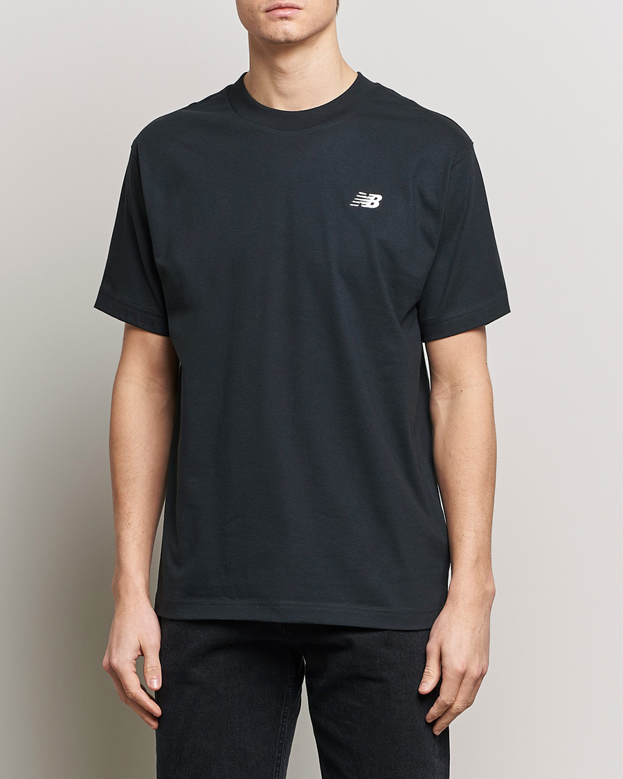 Men | Black t-shirts | New Balance | Essentials Cotton T-Shirt Black