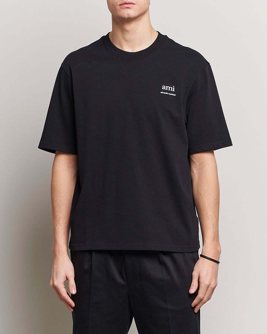 Men | Short Sleeve T-shirts | AMI | Logo T-Shirt Black