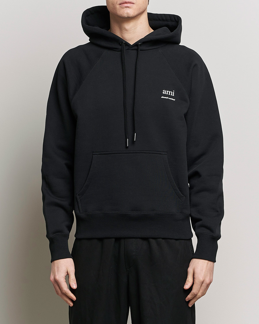 Men | Hooded Sweatshirts | AMI | Logo Hoodie Black