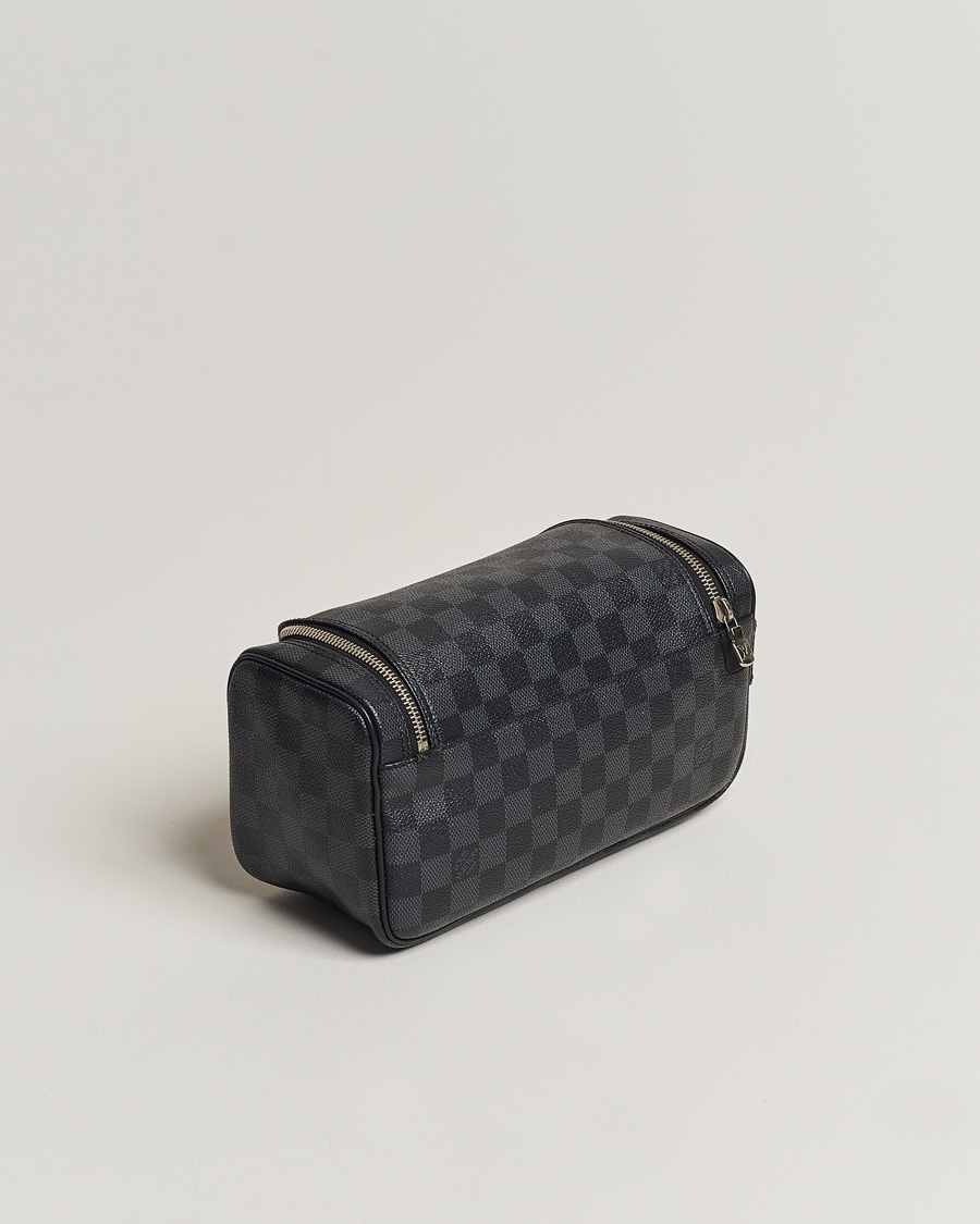 Men | Pre-Owned & Vintage Bags | Louis Vuitton Pre-Owned | Toiletry Bag Damier Graphite