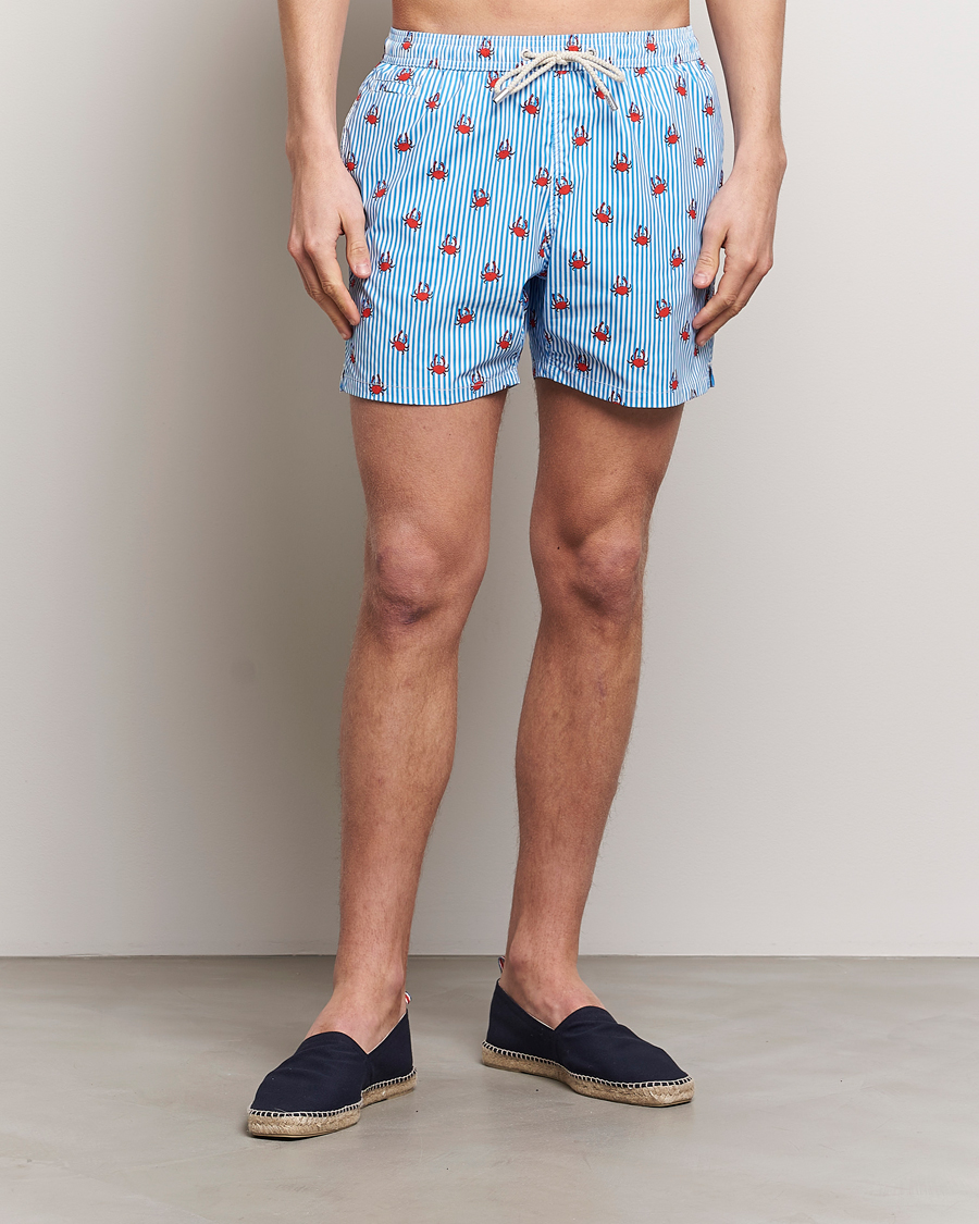 Men | Swimwear | MC2 Saint Barth | Printed Swim Shorts Crabs Stripes