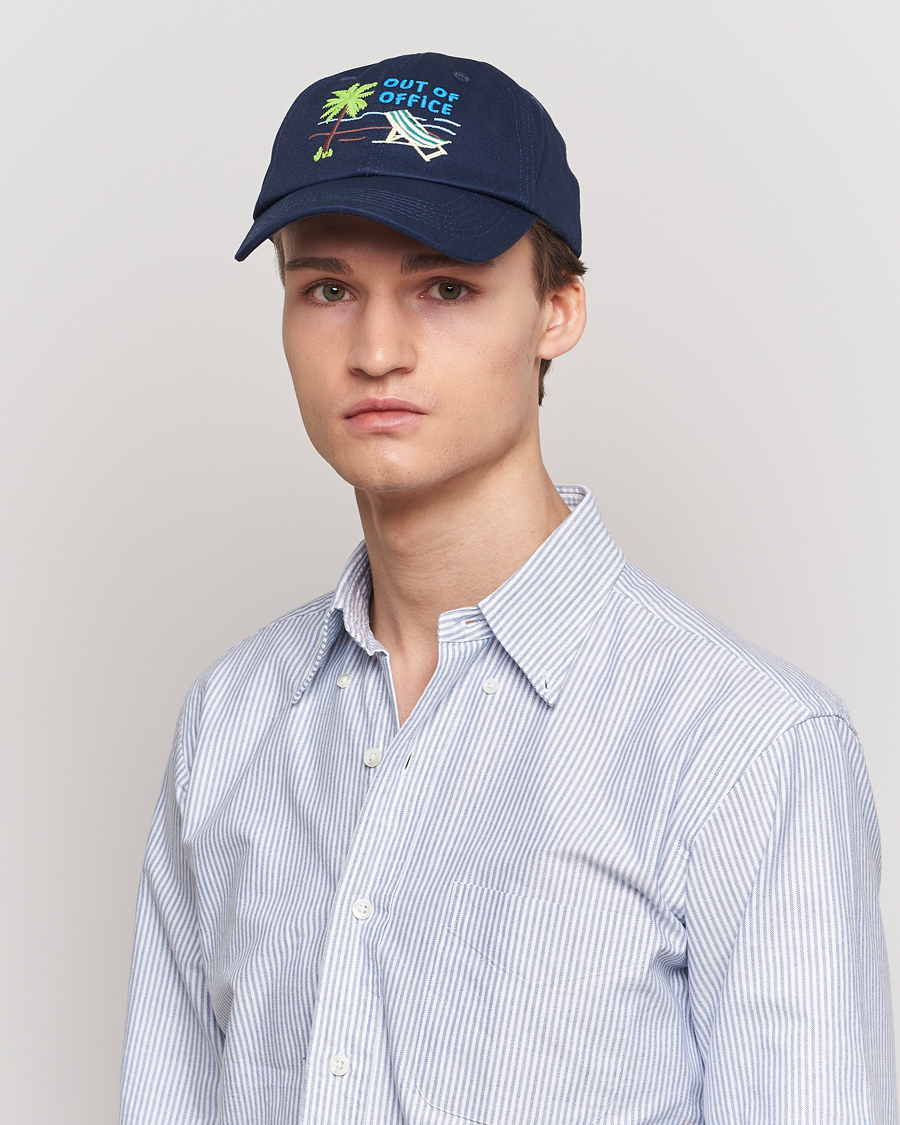 Men | Caps | MC2 Saint Barth | Embroidered Baseball Cap Out Of Office