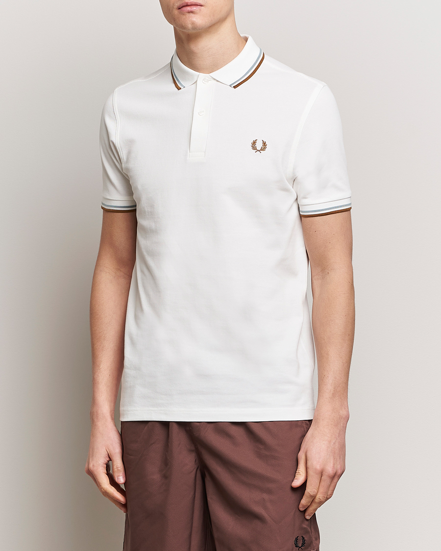 Men | Fred Perry | Fred Perry | Twin Tipped Polo Shirt Snow White