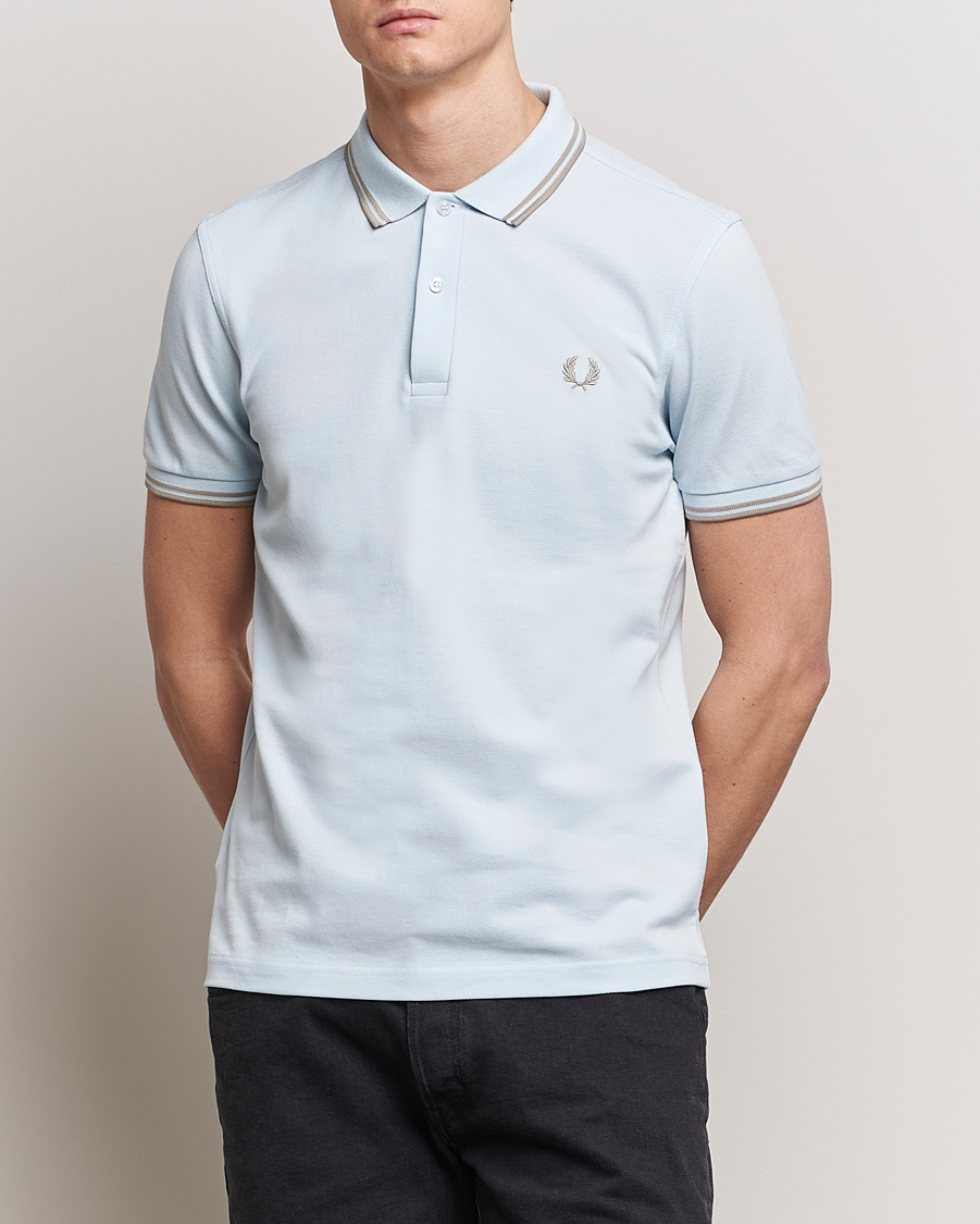 Men | Fred Perry | Fred Perry | Twin Tipped Polo Shirt Light Ice