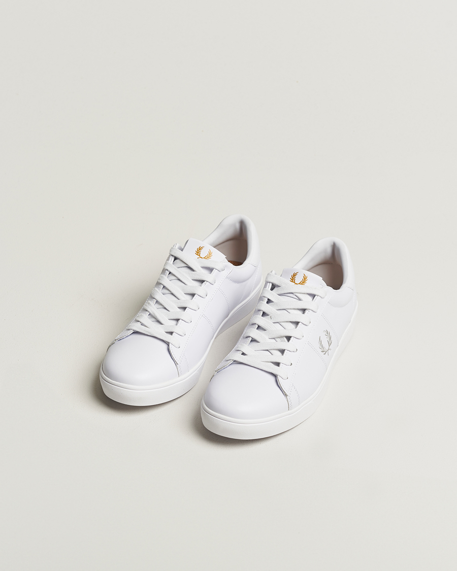 Men |  | Fred Perry | Spencer Tennis Leather Sneaker White