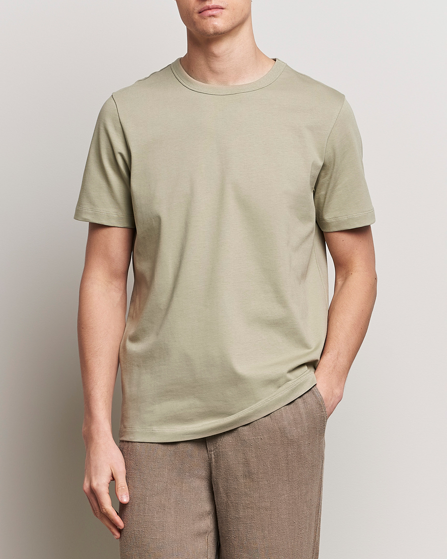Men | Short Sleeve T-shirts | A Day\'s March | Heavy T-Shirt Green Tea