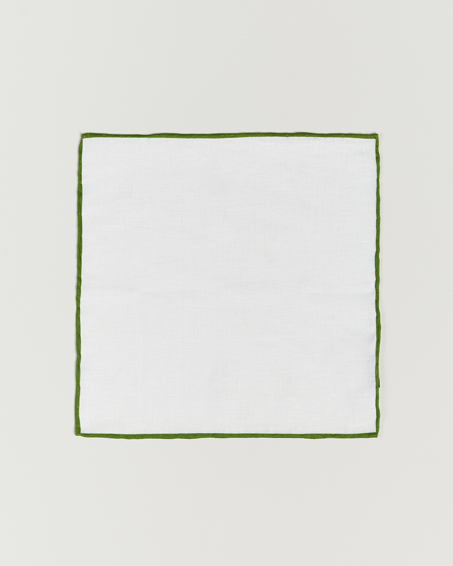 Men | Ties | Amanda Christensen | Set Tie & Pocket Square Green/White