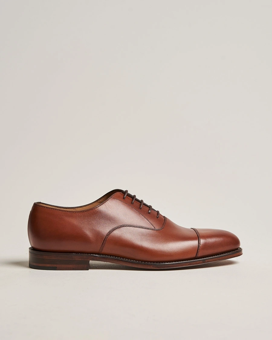 Loake 1880 Aldwych Oxford Mahogany Burnished Calf – Brown